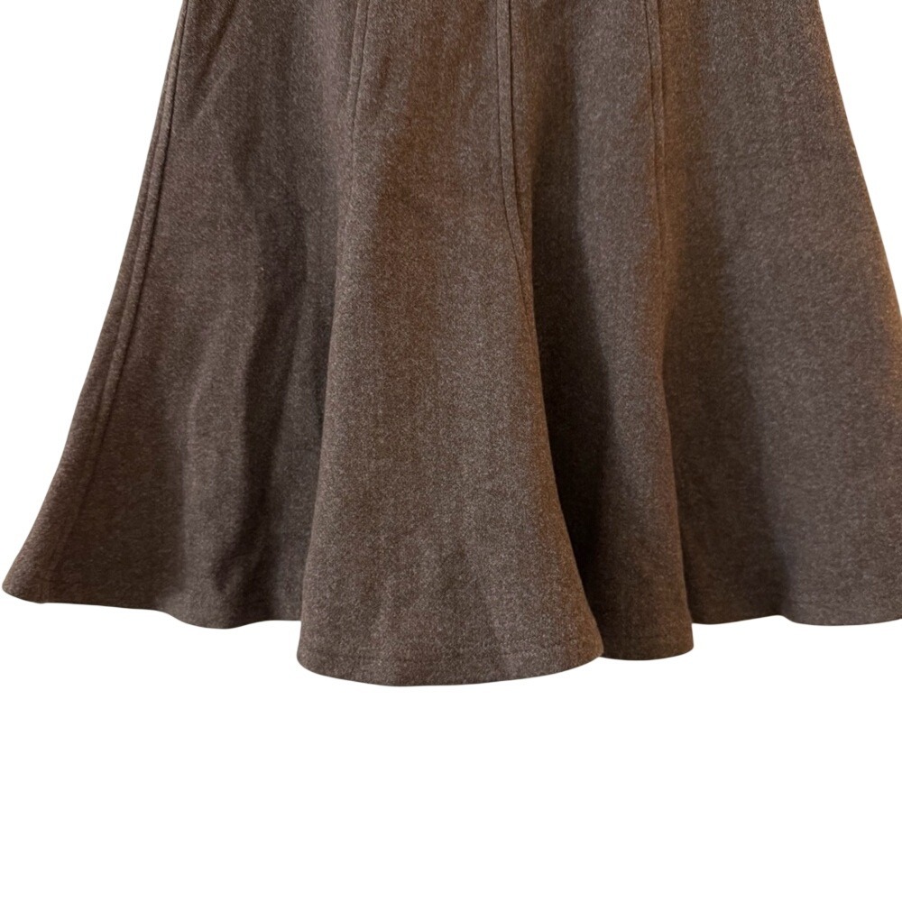 NWT OGL CashSoft High Waisted Flare Hem Mini Skirt Heather Brown small - Picture 8 of 13